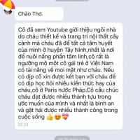 Cô Thủy Pham Paris nước Pháp